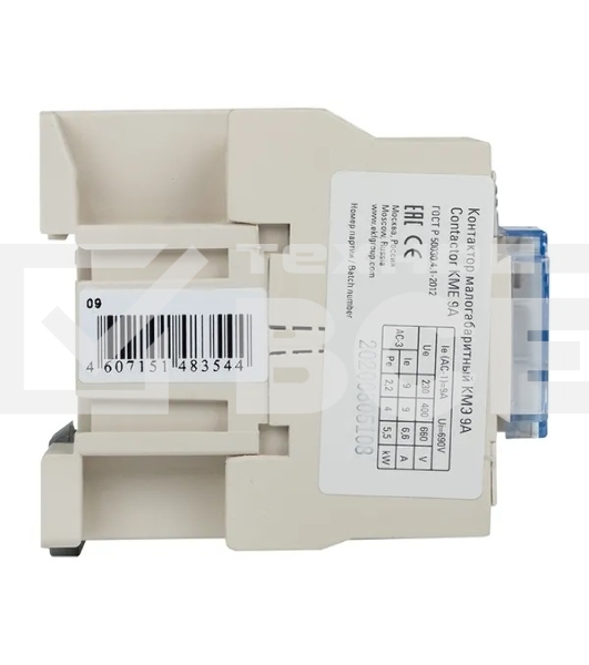 Контактор КМЭ 9А кат. 24В AC 1НО PROxima EKF ctr-s-9-24