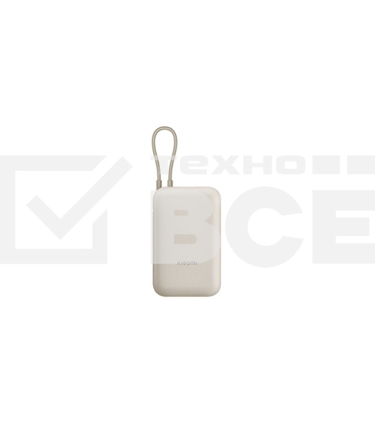 Внешний аккумулятор Xiaomi Power Bank 10000mAh (встроенный кабель) Tan GL