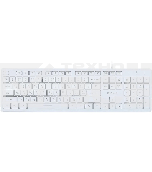 Клавиатура проводная Oklick 550ML 1061618, USB, белый