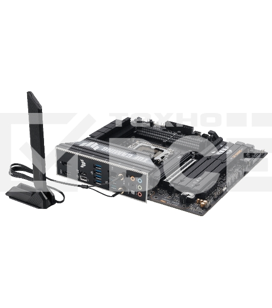 Материнская плата ASUS TUF GAMING B860M-PLUS WIFI, LGA 1851, Intel B860, 4xDDR5, 4xSATA, 3xM.2, 1xPCIe 5.0 x16, 1xPCIe x4, 1xUSB-C, 4xUSB-A 3.2 Gen 1, 2xUSB-A 3.2 Gen 2, 1xHDMI, 1xDP, 1x2.5Gb LAN, 7.1, mATX