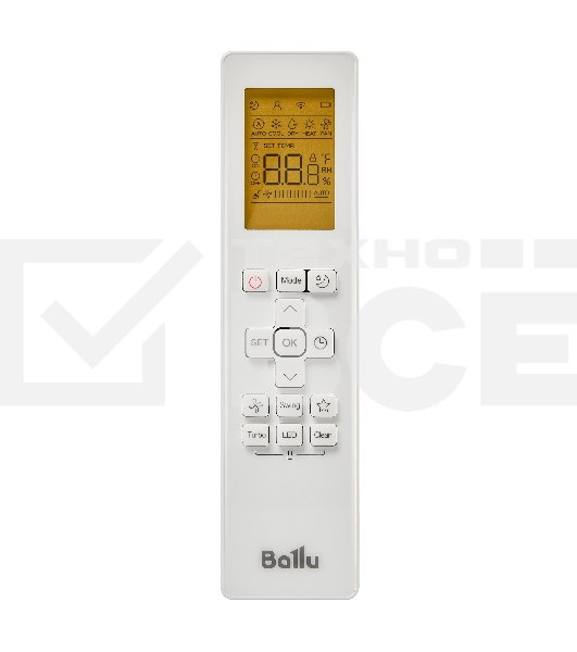 Блок внутренний сплит-системы Ballu BSO/in-24HN8_22Y 24000 BTU, 70 м², 39 дБ, охлаждение, обогрев, осушение, белый
