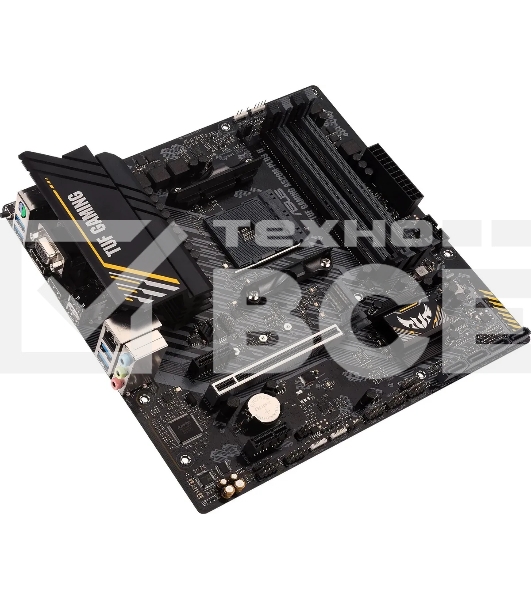 Материнская плата ASUS TUF GAMING A520M-PLUS II, AM4, AMD A520, 4xDDR4, 4xSATA, 1xM.2, 1xPCI-E 3.0 x16, 2xPCI-E x1, 1xHDMI, 1xDP, 1xVGA, 1x 1Gb LAN, 4xUSB 3.2 Gen 1, 2xUSB 2.0, 3x3.5 мм, 7.1, Micro-ATX