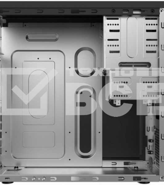 Компьютерный корпус Foxline FL-628-FZ450R-U32-S черный, с блоком питания 450Вт mATX case, w/PSU 450W 12cm, w/2xUSB 2.0, w/2xUSB 3.0 w/pwr cord, w/o FAN, E-lock support