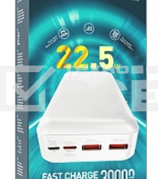 Портативный аккумулятор HOCO (6931474782526) J101B Astute 30000 mAh белый