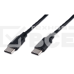 Кабель USB2.0 Cablexpert CC-USB2-CMCM-60-1.8M, Type-C/Type-C, 3A, 60Вт, PD/QC3.0, медь, 1.8м, черный, пакет, фото4