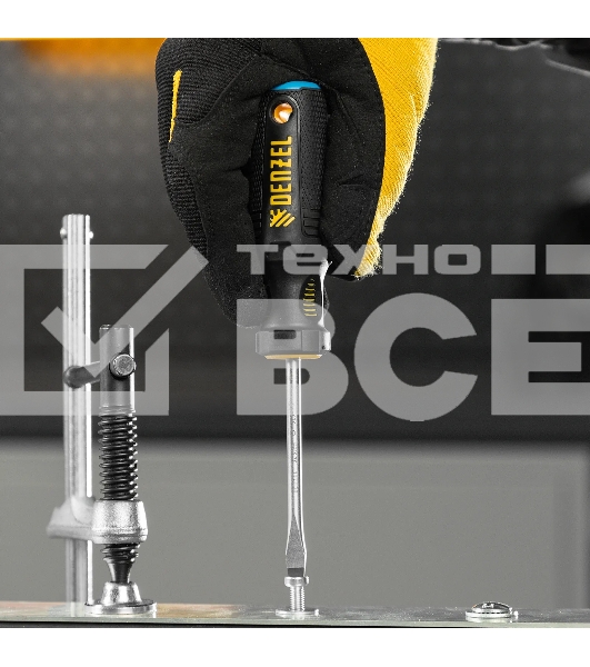 Набор отверток Denzel 5 шт., PH+SL, S2, 3к рукоятка