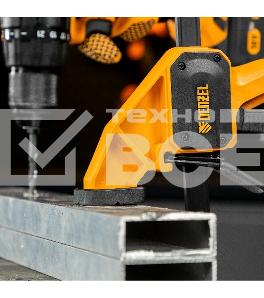 Струбцина Denzel F-образная, быстрозажимная, 300 х 80 мм, усиленный нейлоновый корпус