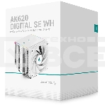Кулер для процессора DEEPCOOL AK620 DIGITAL SE WH LGA20XX/1700/1200/115X/AM5/AM4 (9шт/кор, TDP 260W, PWM, DUAL Fan 120мм, 6 тепл. трубок, ARGb, белый) RET (R-AK620-WHADMN-GJD), фото2