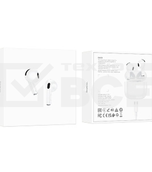 Наушники TWS Hoco EW78 белый, вкладыши, Bluetooth, до 4 ч.