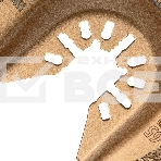 Насадка для МФИ Denzel режущая полукруг., HM, по плитке и дереву, 65 мм, фото5