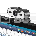 Веб-камера с подсветкой ExeGate eStudio EW-722 2K AF (5Мп, 2560х1440, 1440P, 30fps, автоматический фокус, подсветка, защитная шторка, 4-линзовый объектив, стерео микрофон с шумоподавлением, универсальное крепление, отверстие под штатив, USB, кабель 1,5 м,, фото2