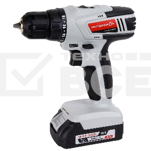 Дрель-шуруповерт аккумуляторная ИНТЕРСКОЛ ДА-10/18ЭР 35 ПРОМО, 18В, 1400 об/мин, с 1 АКБ 2 Ач и ЗУ