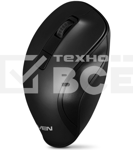 Мышь беспроводная SVEN RX-525SW черная (бесшумн. кл., 5+1кл. 600-1400DPI, Soft-touch, блист.)
