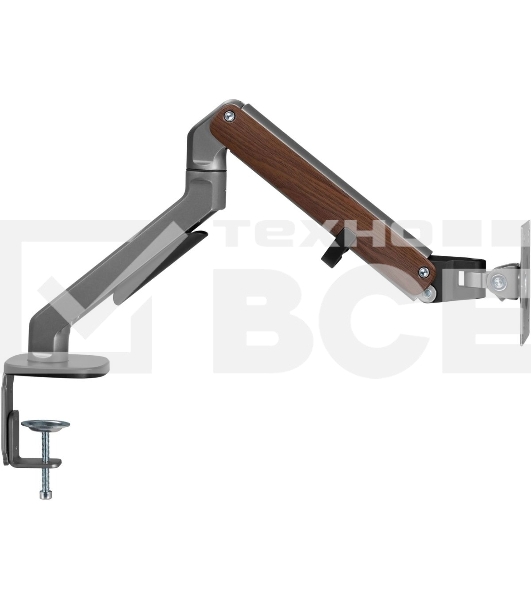 Кронштейн для мониторов Ultramounts UM734WD серый/коричневый 17'-27' макс.7кг крепление к столешнице поворот и наклон