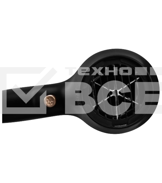 Фен Hyundai H-HD0767 черный, 2000 Вт, ионизация