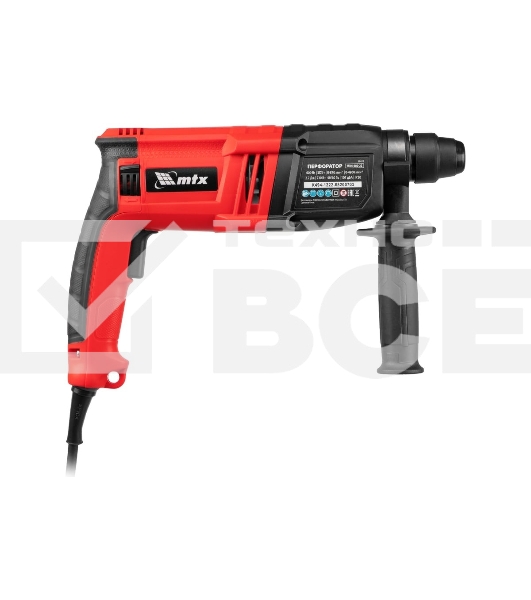 Перфоратор электрический MTX MRH-600-22, SDS-Plus, 600 Вт, 2,2 Дж, 3 плюс 1 реж.