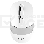 Мышь беспроводная A4Tech Fstyler FB10C белый/серый, 2000 dpi, радиоканал, Bluetooth, USB, кнопки - 4, фото 1