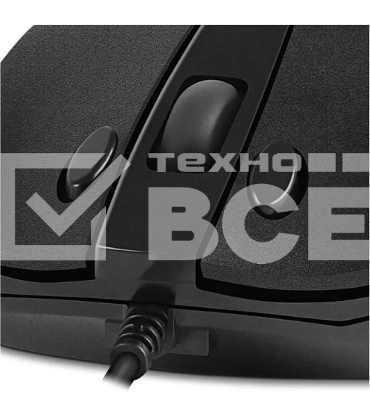 Мышь проводная SVEN RX-100 черный, 4000 dpi, USB, кнопки - 6