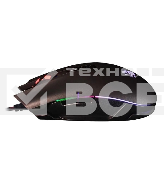 Мышь проводная A4Tech Bloody Q80 черный, 3200 dpi, USB, кнопки - 8