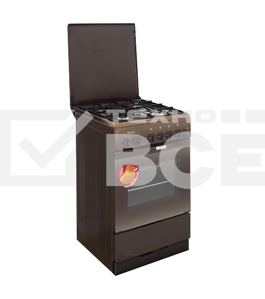 Плита газовая Gefest ПГ 3200-05 К19 коричневый, конфорок 4 шт, духовка 44 л, 50 см x 85 см x 57 см
