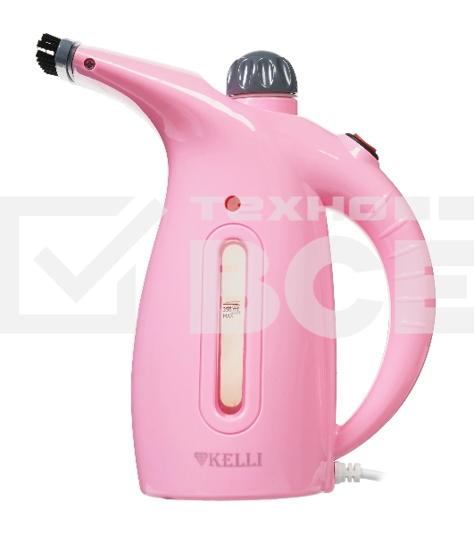 Отпариватель Kelli KL-317 розовый, 1700 Вт, 20 г/мин, 350 мл