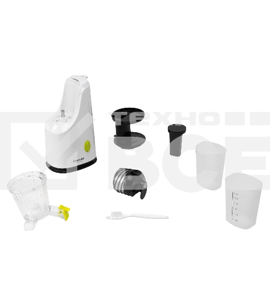 Соковыжималка Starwind SJ3112 белый, шнековая вертикальная, 200 Вт, 600 мл, электронное, реверс