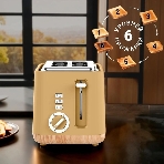 Тостер Tesler TT-244, оранжевый, 815 Вт, 2 слота, фото8