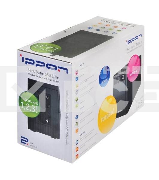 Источник бесперебойного питания Ippon Back Basic 650 Euro {383323}