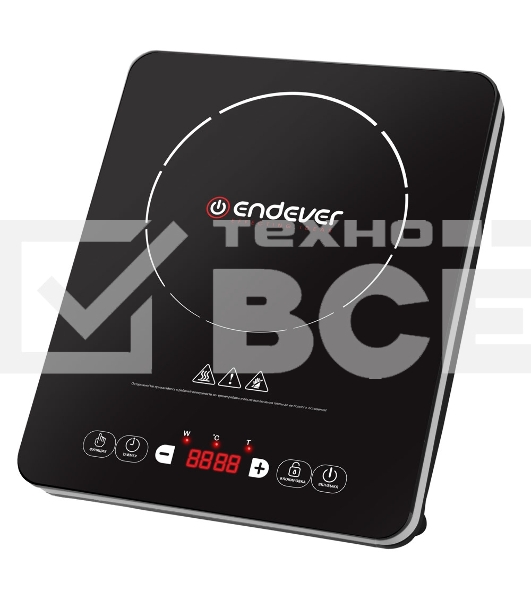 Индукционная плитка Endever Skyline IP-53, черный, мощность 2000 Вт, диаметр посуды 12-26 см, 8 режимов мощности