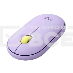 Мышь беспроводная Logitech Pebble M350 фиолетовый, 1000 dpi, радиоканал, Bluetooth, USB, кнопки - 3, фото5