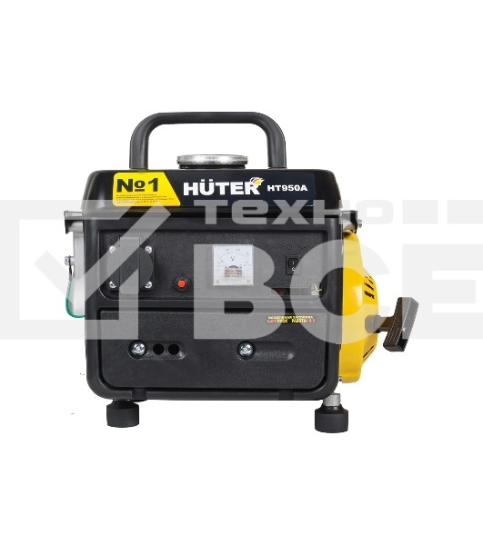 Электрогенератор бензиновый инверторный Huter HT950A, 0.95 кВт, 63 дБ, 16.8 кг