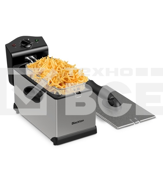 Фритюрница Blackton Bt DF1111 2000Вт, 3л стальной/черный