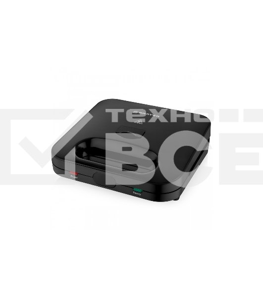 Сэндвичница BRAYER BR2202 3 в 1: сэндв, вафли, гриль, 750 Вт, съем.пласт 22,3*13,1 см, антиприг.пок
