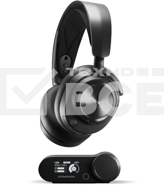 Наушники с микрофоном Steelseries Arctic Nova Pro черный мониторные BT оголовье
