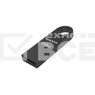 Флеш диск Maxvi MK 128GB USB 2.0 dark grey, монолит, металл