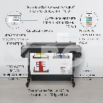 Плоттер струйный HP Designjet T630, A1, цветной, 24
