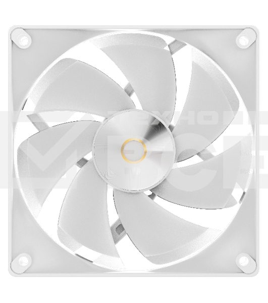 Вентилятор для корпуса Ocypus Delta F12 WH 3 IN 1, 120x120x25mm, 4-PIN PWM, 500-2000 RPM, 29 DBA MAX, HYDRO BEARING