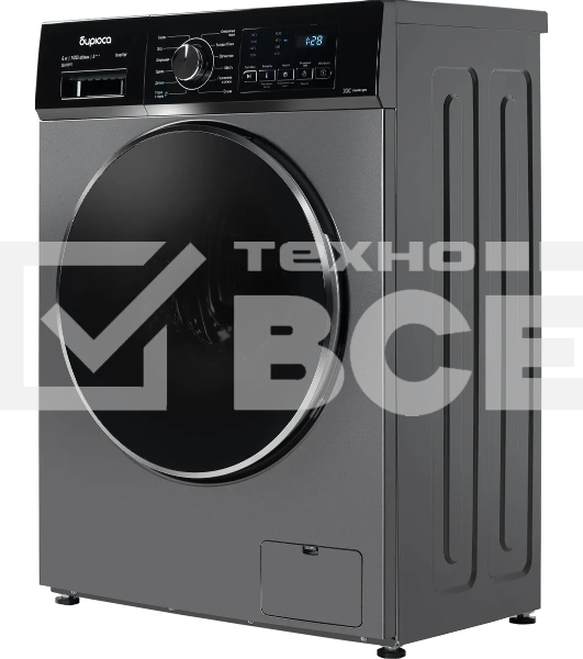 Стиральная машина Бирюса WM-SL610/15 S металлик, загрузка фронтальная 6кг, 1000 об/мин., класс: A+++