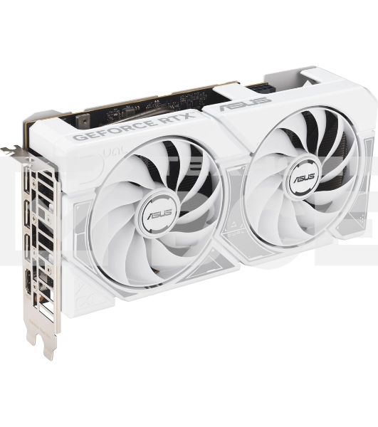 Видеокарта Asus GeForce RTX 5060 DUAL OC White, Nvidia RTX 5060, 8GB GDDR7, 128 bit, PCI-E 5.0, DPx3, HDMIx1, 2535 MHz