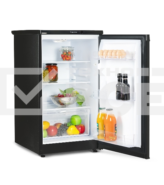 Холодильник Бирюса B409 черный однокамерный 115л