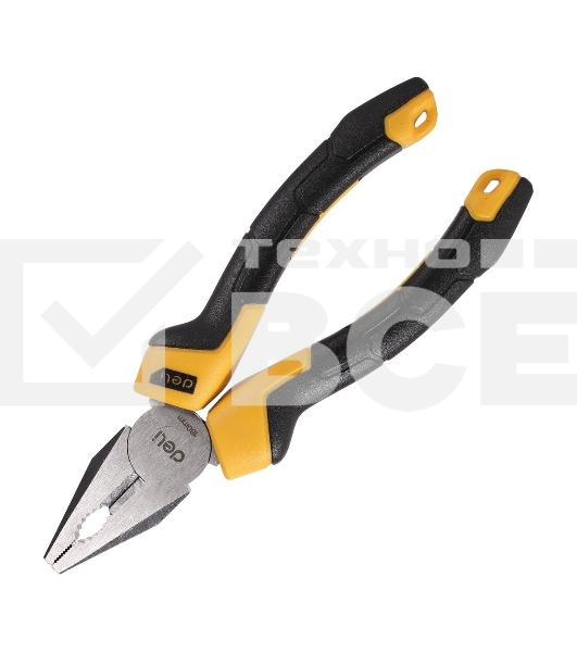 Комбинированные плоскогубцы Deli DL2006Z 160мм, сталь CrV, прорезиненная двухкомпонентная ручка