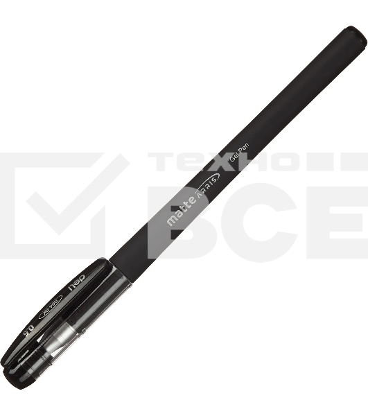 Ручка гелевая Deli Arris EG64-BK черная, d=0.5мм, черные чернила
