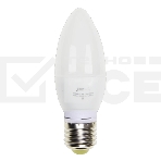 Лампа светодиодная JazzWay PLED-ECO-C37 5Вт свеча 3000К теплый белый E27 400лм 230В, фото2