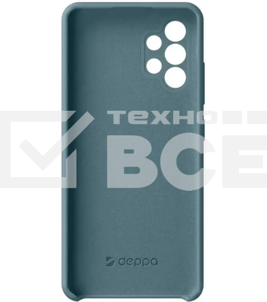 Чехол (клип-кейс) Deppa для Samsung Galaxy A32 Liquid Silicone синий (870122)