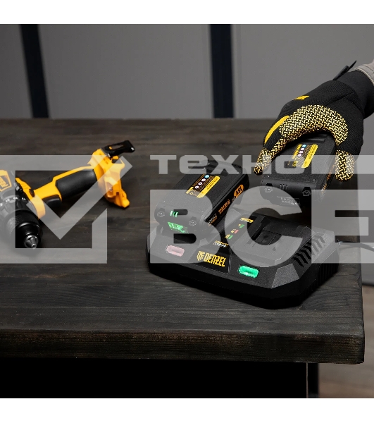 Устройство зарядное для аккумуляторов Denzel IBC-18-3.0-2, Li-Ion, 18В, 3,0 А, для двух батарей