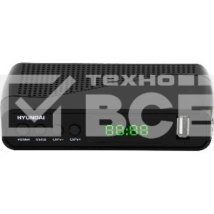 Приставка для цифрового ТВ Hyundai H-DVB500 черный, DVB-T2, DVB-T, DVB-C, HDMI, USB 2.0 х2
