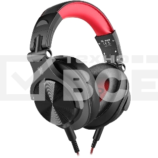 Гарнитура OneOdio A71 красный, проводная, 3.5 мм