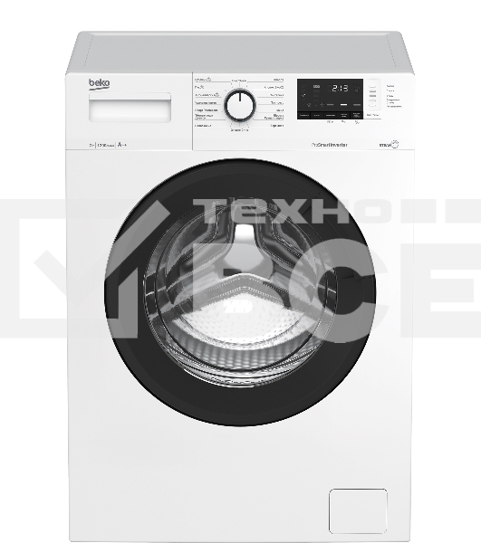 Стиральная машина Beko WSRE7612XAWI белый загрузка фронтальная 7 кг, 1200 об/мин., класс: А