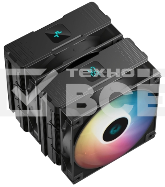 Кулер для процессора DEEPCOOL AG620 DIGITAL серебристый/черный, 120 мм, алюминий/медь, 1950 об/мин, 29.4 дБ, 4 pin, 260 Вт, 161 мм