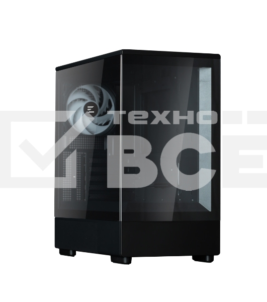 Компьютерный корпус ZALMAN P10, MATX, BLACK, WINDOW, 2x3.5